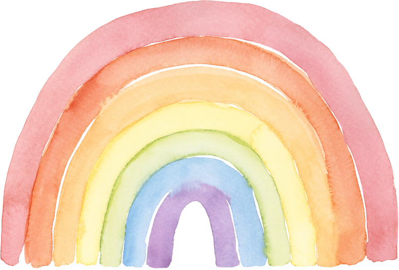 Watercolor Pastel Rainbow